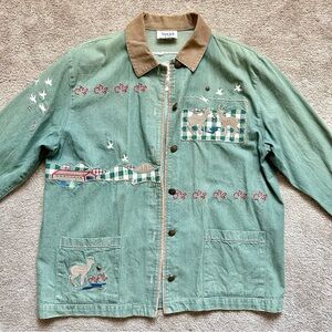 Vintage Embroidered Chore Jacket